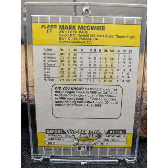 Mark McGwire & Jose Canseco Baseball Card Lot – Topps, Fleer, Mother's Cookies – - Picture 12 of 14